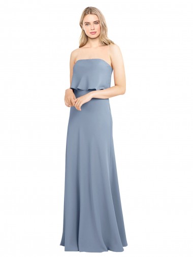 Best High Neck Sheath Sleeveless Stretch Formal Crepe Bridesmaid Dress / Prom Dress Sydney