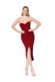 Best Cocktail Length Sweetheart Mermaid Wrap Formal Crepe Bridesmaid Dress / Prom Dress Sydney