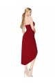 Best Cocktail Length Sweetheart Mermaid Wrap Formal Crepe Bridesmaid Dress / Prom Dress Sydney