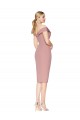 Best Cocktail Knee Length Off the Shoulder Sweetheart Formal Crepe Bridesmaid Dress / Prom Dress Sydney