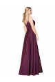 Best High Neck Spaghetti Straps Long V-Back Formal Crepe Bridesmaid Dress / Prom Dress Sydney