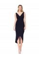Best Knee Length V-Neck Formal Crepe Short Cocktail Wrap Bridesmaid Dress / Prom Dress Sydney