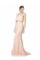 Best High Neck Strapless Long Formal Crepe Maxi Bridesmaid Dress / Prom Dress with Overlay Sydney