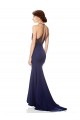Best High Neck Fishtail Formal Crepe Bridesmaid Dress / Prom Dress with Open Back Detail Sydney
