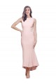 Best High Neck Low V-Back Cocktail Midi Length Formal Crepe Bridesmaid Dress / Prom Dress Sydney