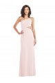 Best Flirty One Shoulder Midriff Cutout Maxi Formal Crepe Bridesmaid Dress / Prom Dress Sydney