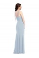 Best Bustier Style Crepe Bridesmaid Dress / Prom Dress with Bow Straps Sydney