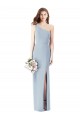 Best One Shoulder Crepe Trumpet Bridesmaid Dress / Prom Dress with Front Slit Sydney