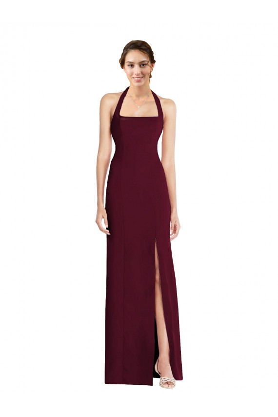 Best Tie Halter Open Back Trumpet Bridesmaid Dress / Prom Dress Sydney
