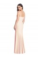 Best Seamed Bodice Crepe Trumpet Bridesmaid Dress / Prom Dress with Front Slit Sydney