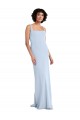 Best Slim Square Neck Fit and Flare Full Length Stretch Crepe Bridesmaid Dress / Prom Dress Sydney