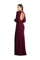 Best Puff Sleeves Long Maxi Briddesmaid Dress with Cutout Tie Back Sydney