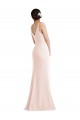 Best Skinny Strap Deep V-Neck Trumpet Formal Crepe Bridesmaid Dress / Prom Dress with Front Slit Sydney