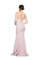 Best Straight Neck Long Strapless Formal Crepe Bridesmaid Dress / Prom Dress with Soft Tulle Overlay and Small Train Sydney