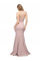 Best Long Sweetheart Formal Crepe Bridesmaid Dress / Prom Dress with High Neck Illusion Tulle Details Sydney