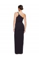 Best Long Floor Length Formal Crepe Bridesmaid Dress / Prom Dress with Side Split and One Strap Sydney