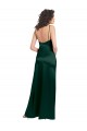 Best Long Slim Scoop Neck Formal Stretch Satin Bridesmaid Dress / Prom Dress with Open Back Sydney