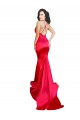 Best Mermaid Open Back Long Formal Stretch Satin Bridesmaid Dress / Prom Dress with High Slit Sydney