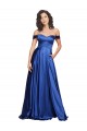 Best Ball Gown Off the Shoulder Sweetheart Formal Stretch Satin Bridesmaid Dress / Prom Dress Sydney