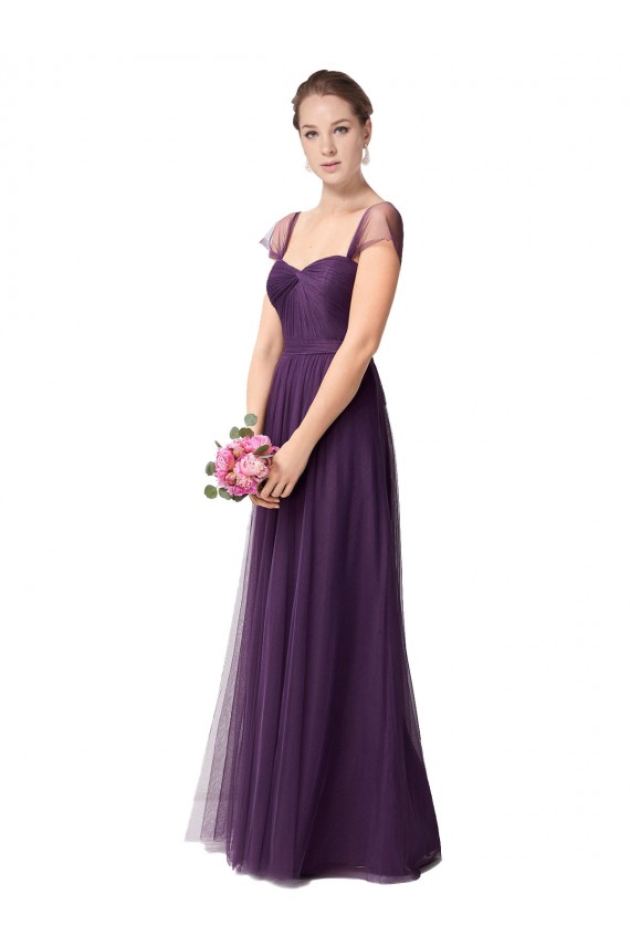 Best Full Length Long Tulle Bridesmaid Dress with Sweetheart Neckline Sydney