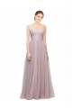 Best Sweetheart Neckline Long Tulle Bridesmaid Dress with Lace Bodice Sydney