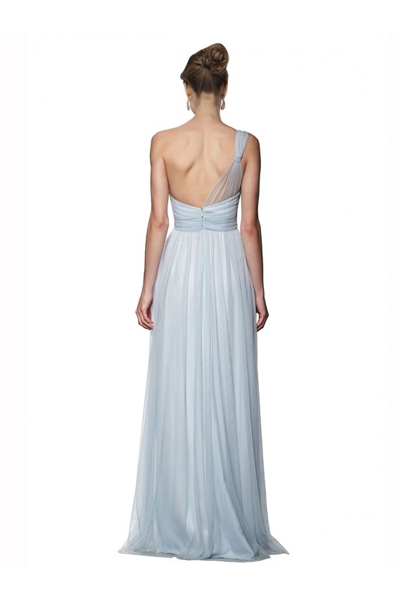 Best One Shoulder Illusion Tulle Bridesmaid Dress with Knot Detail Sydney