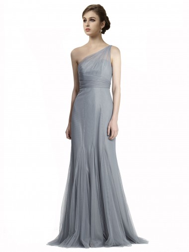 Best One Shoulder Tulle Fit and Flare Bridesmaid Dress Sydney