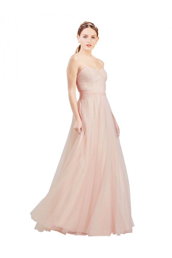 Best Floor Length Sweetheart Tulle Bridesmaid Dress with Open Back Sydney
