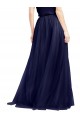 Best Long A-Line High Neck Halter Tulle Bridesmaid Dress Sydney
