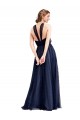 Best Floor Length Long Halter Pleated Tulle Bridesmaid Dress Sydney