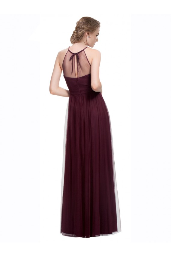 Best Full Length Soft Tulle Spaghetti Strap Bridesmaid Dress Sydney
