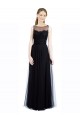 Best Full Length Tulle Bridesmaid Dress with Lace Bodice and Soft Tulle Illusion Top Sydney