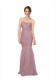 Best Mermaid Strapless Tulle Bridesmaid Dress with All Over Pleats Sydney