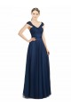 Best Ruched Sweetheart Long A-Line Tulle Bridesmaid Dress with Wide Straps and Tie Back Sydney