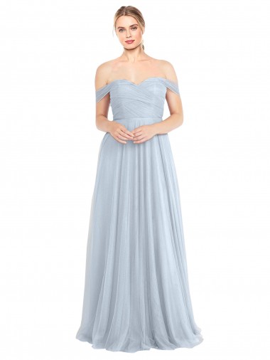 Best Sweetheart Neckline Off the Shoulder Tulle Bridesmaid Dress Sydney