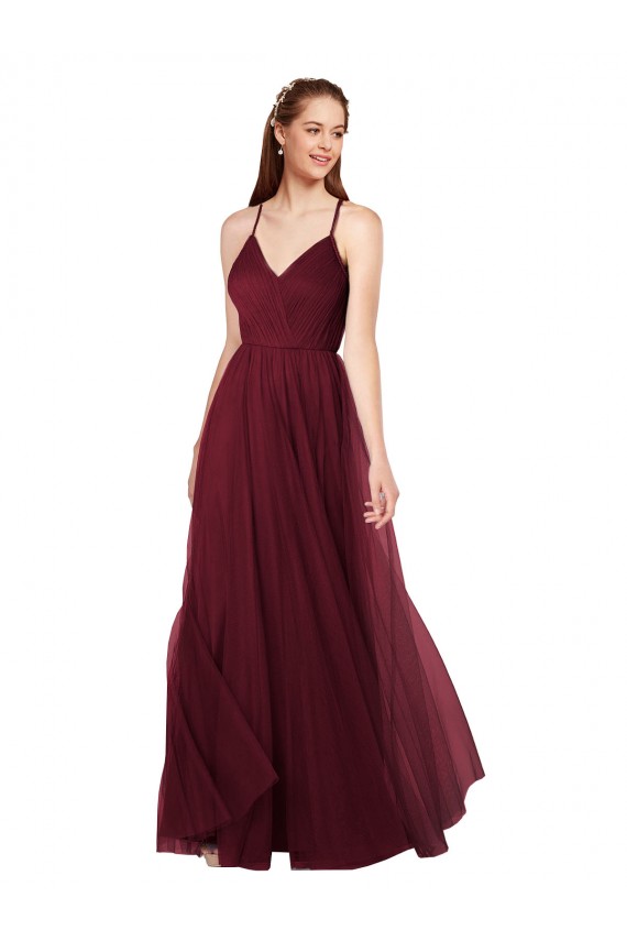 Best Beach-inspired Sweetheart Tulle Long Bridesmaid Dress Sydney