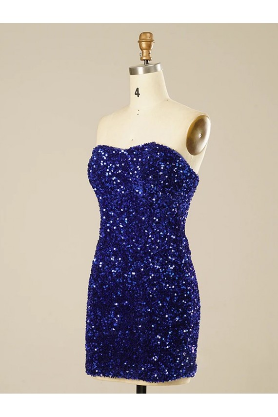 Best Short Sweetheart Velvet Sequin Homecoming Dress / Prom Dress Sydney