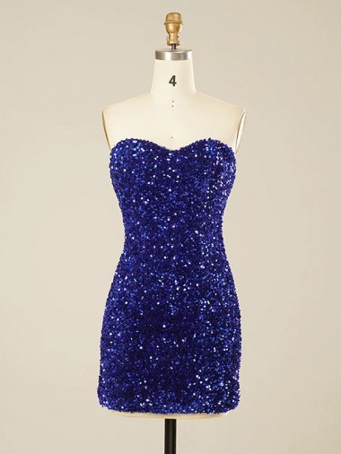Best Short Sweetheart Velvet Sequin Homecoming Dress / Prom Dress Sydney