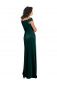 Best Floor Length Cap Sleeves Long Formal Velvet Bridesmaid Dress / Prom Dress with High Side Slit Sydney