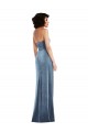 Best Strapless Formal Velvet Maxi Bridesmaid Dress / Prom Dress with Draped Skirt Sydney