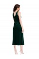 Best Cowl Neck Velvet Midi Cocktail Length Bridesmaid Dress / Prom Dress Sydney