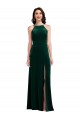 Best Velvet Halter Maxi Bridesmaid Dress / Prom Dress with Front Slit Sydney