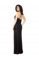 Best Floral Velvet Cowl Neck Bridesmaid Dress with Skirt Slit Sydney